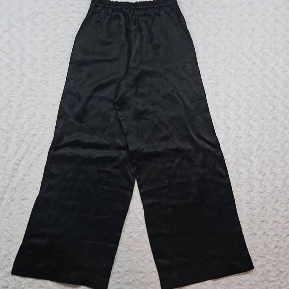 Athleta NWOT Womens Size XS Calm Cool Pants Wide Leg Black Sleepwear Lounge - Picture 6 of 8
